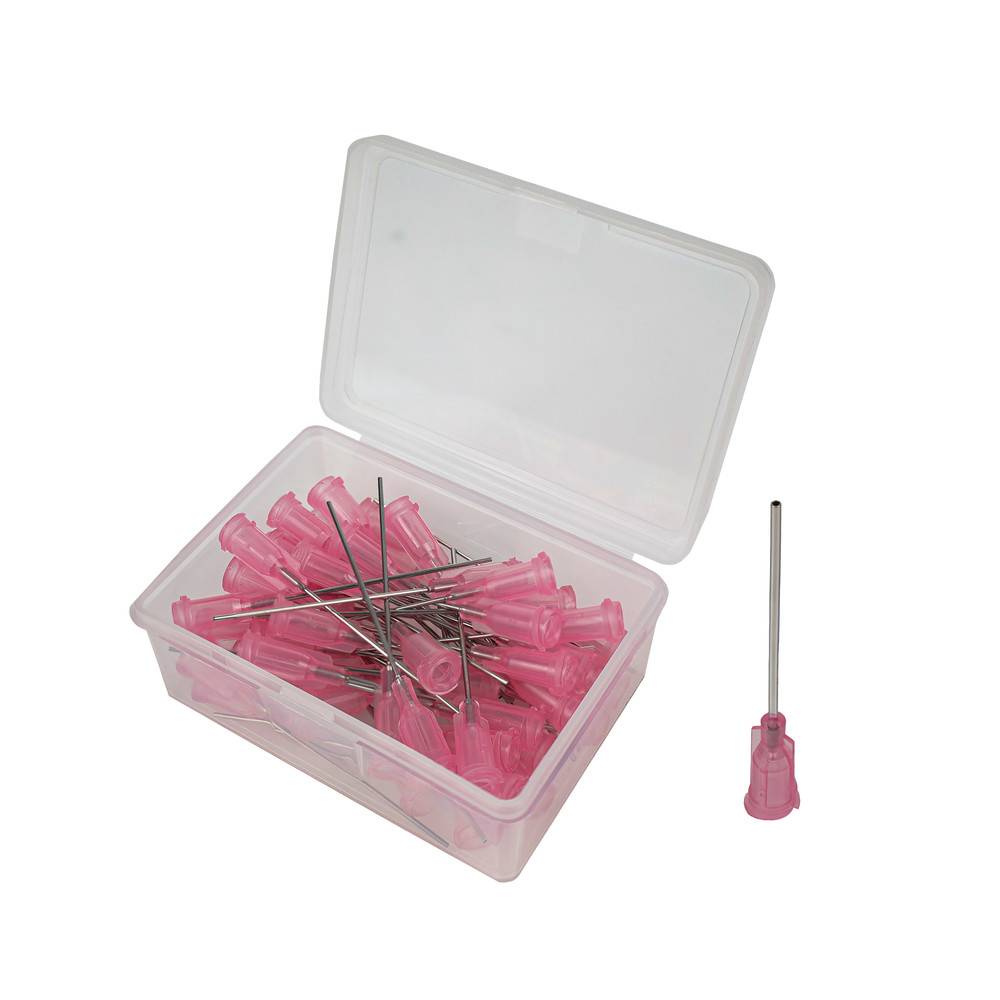 WETEC Dosiernadeln, Ø Innen 0,61 mm, Länge 38,1 mm, pink