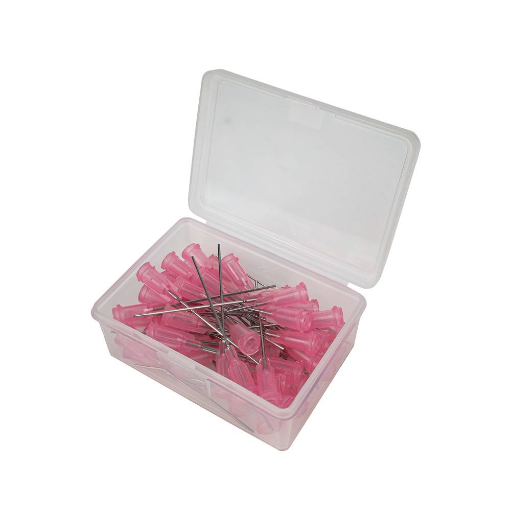 WETEC Dosiernadeln, Ø Innen 0,61 mm, Länge 38,1 mm, pink