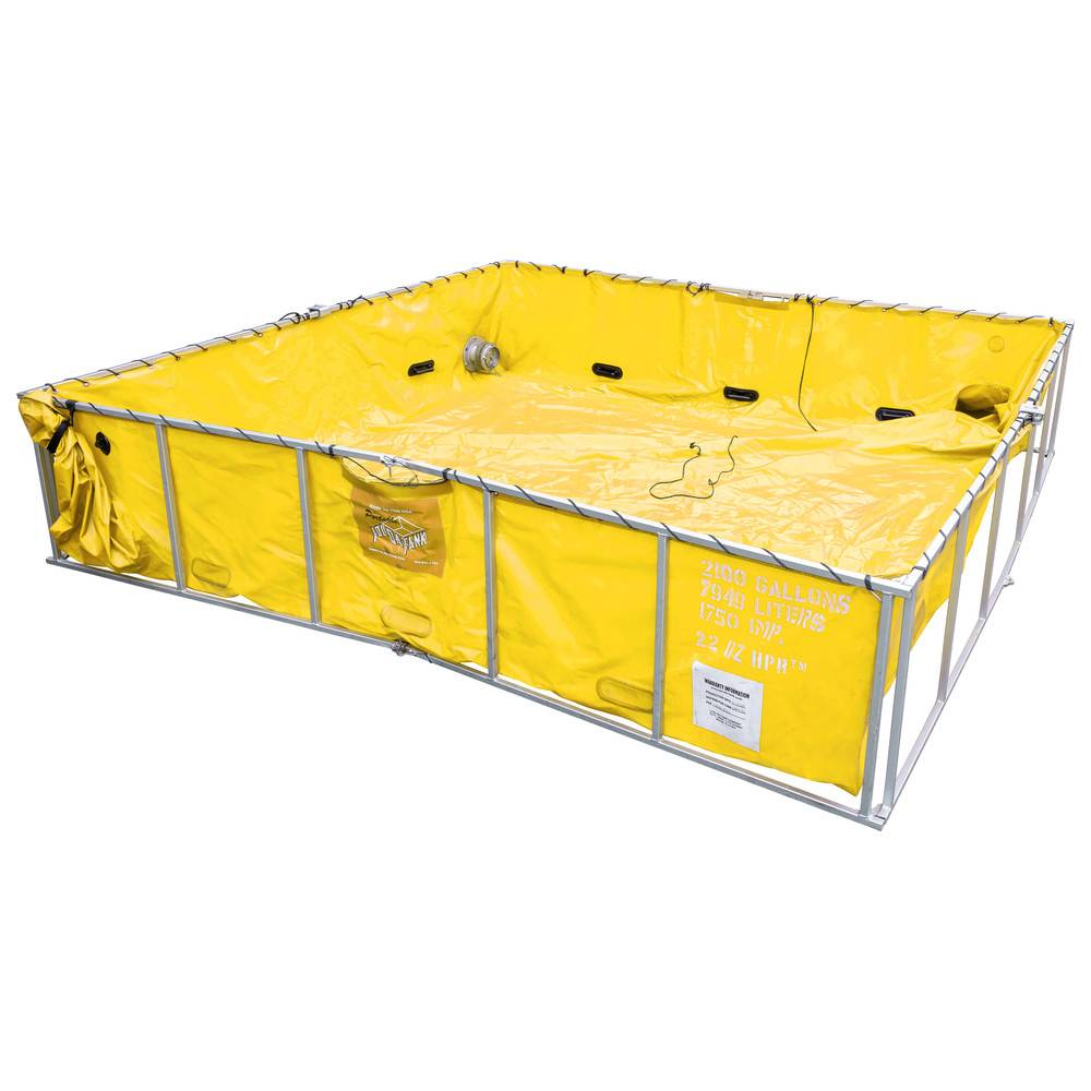 FOL-DA-TANK Frame Tank Doppelfaltung, 9.500 l, Ohne Flansch