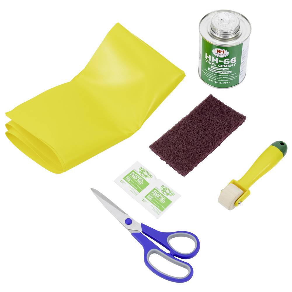 Dönges Reparatursatz für Plane, HPR, gelb 630 gr. m²