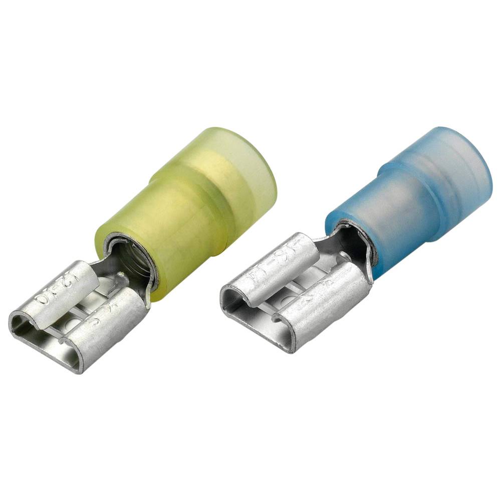 WETEC Flachsteckhülse, 1,5-2,5 mm², 4,8 x 0,8 mm, blau