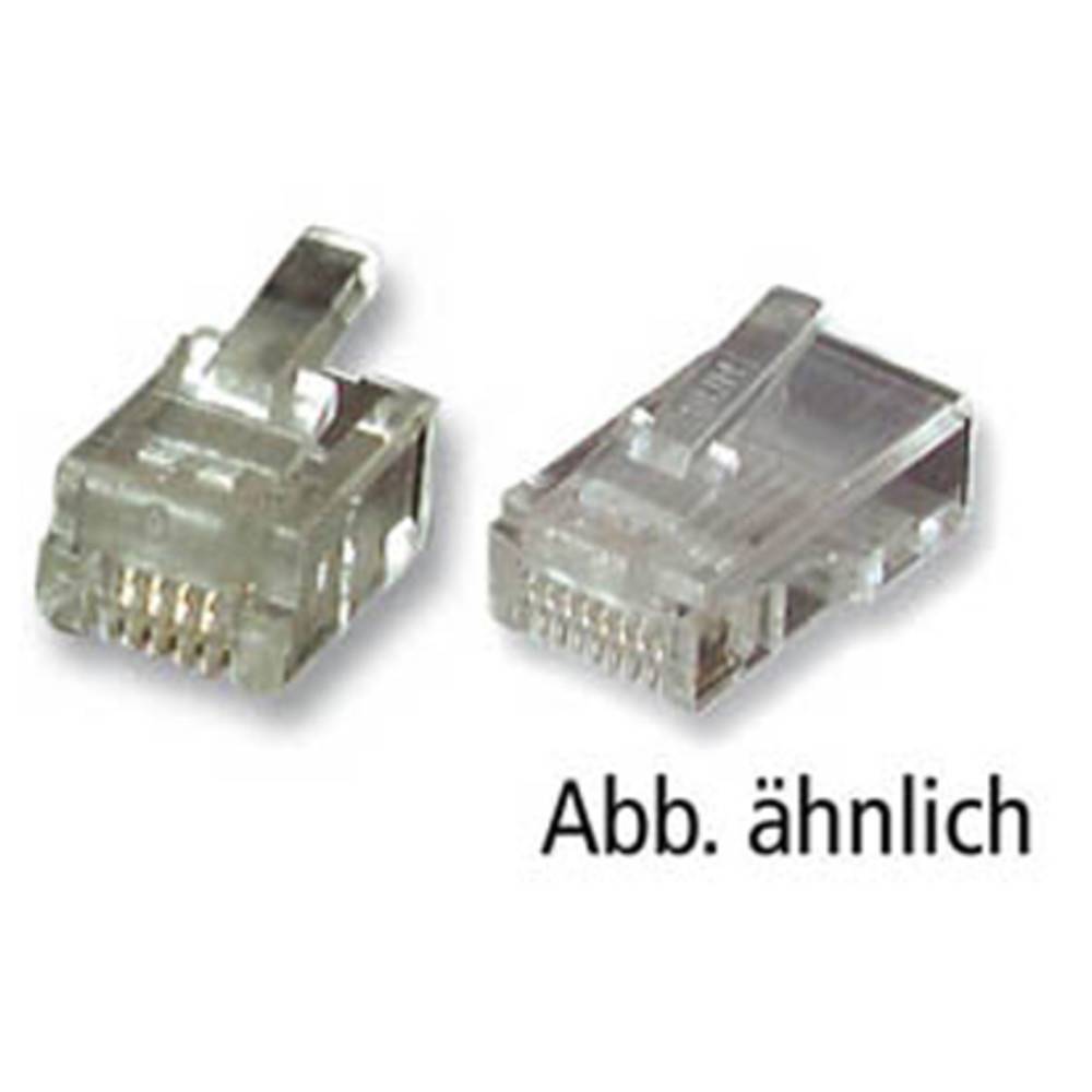 Dönges Modular-Stecker UTP, RJ45 8(8), transparent