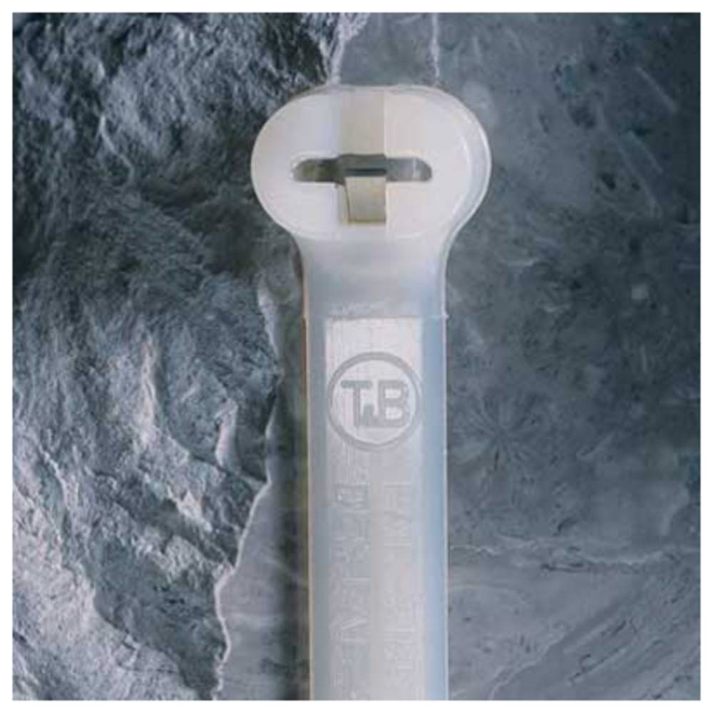 Thomas & Betts Kabelbinder, Stahlnasenverschluss, 3,6 x 368 mm, natur