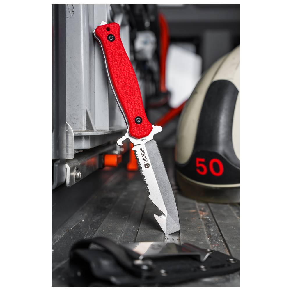 Dönges Rettungsmesser Expert Fixed, Farbe Rot