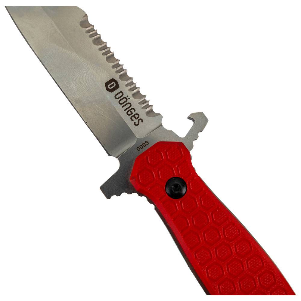 Dönges Rettungsmesser Expert Fixed, Farbe Rot