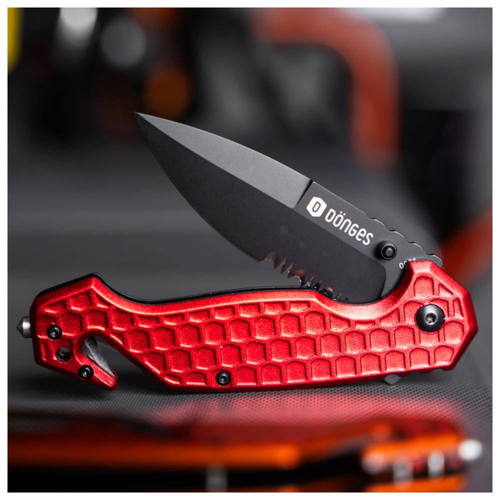 Dönges Rettungsmesser Basic, Tactical, Farbe Schwarz