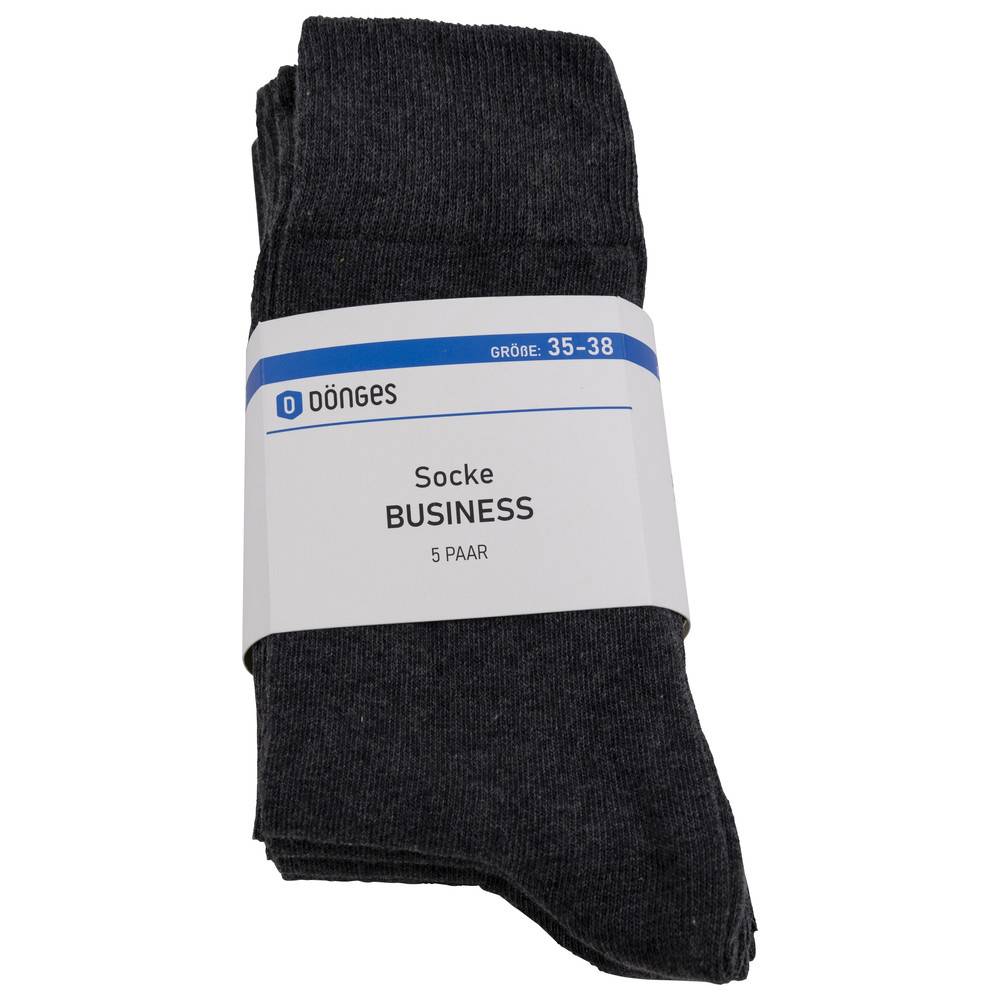 Dönges Baumwollsocke Business, grau, Größe 43-46