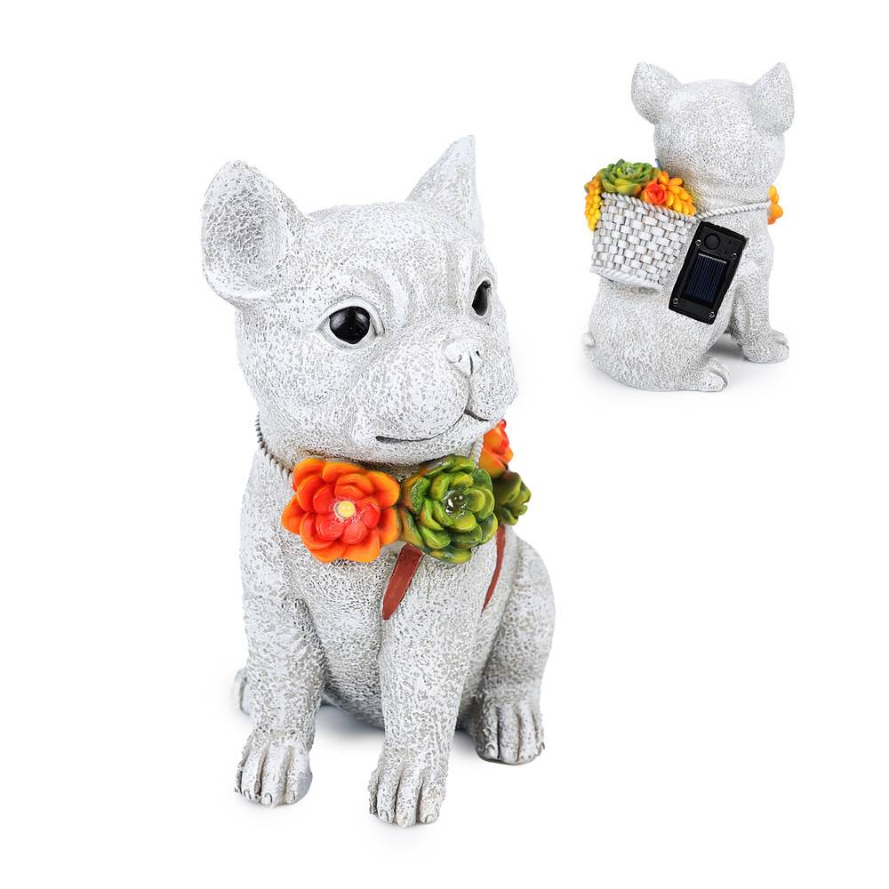 Dönges Hund Solar Garten Deko mit 6 LEDs