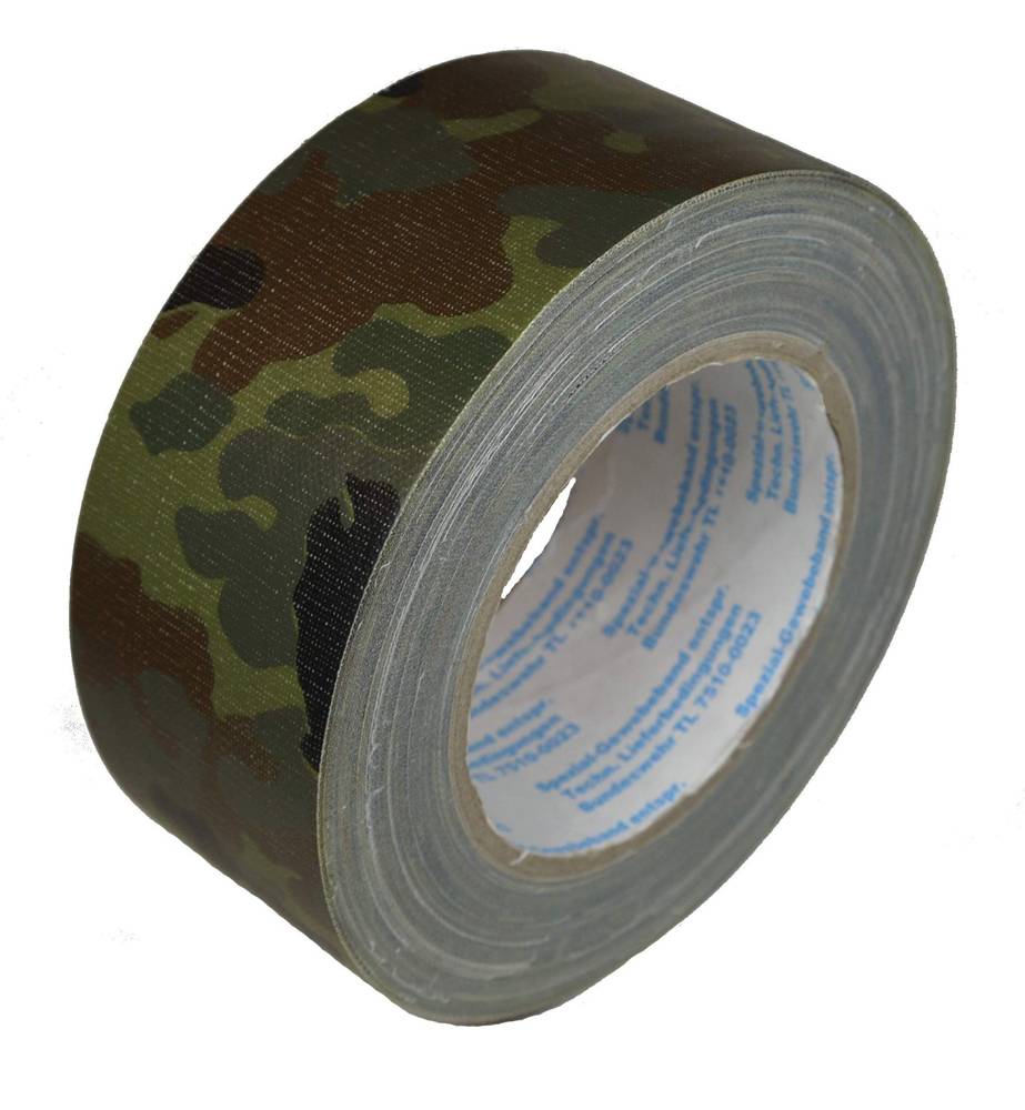 Dönges Panzerband Flecktarn 50mm x 25m TL7510-0023-2F-25-50, 5-Farben Flecktarn