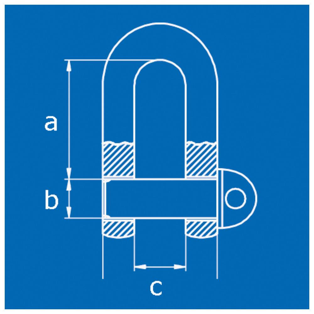 Dönges Schäkel DIN 82101-A, 4 t