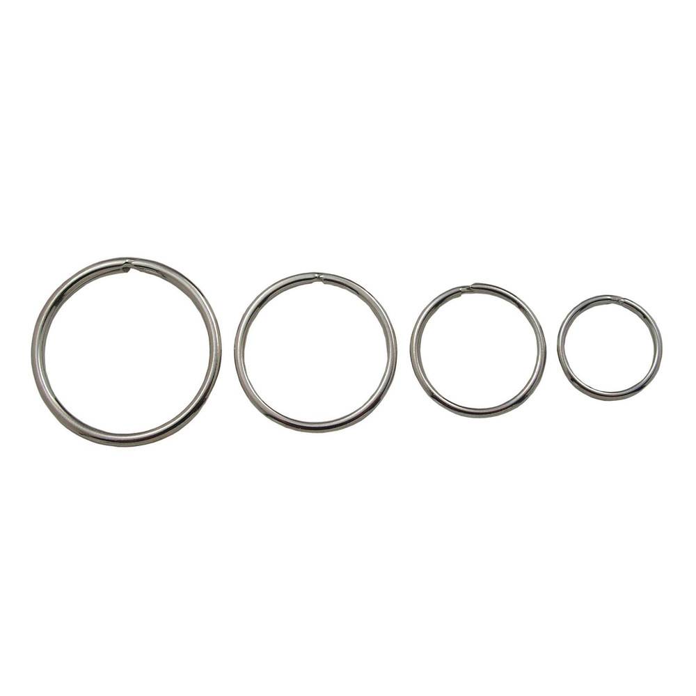 Dönges Schlüsselringe, silber, Ø 25 mm, 10 Stück