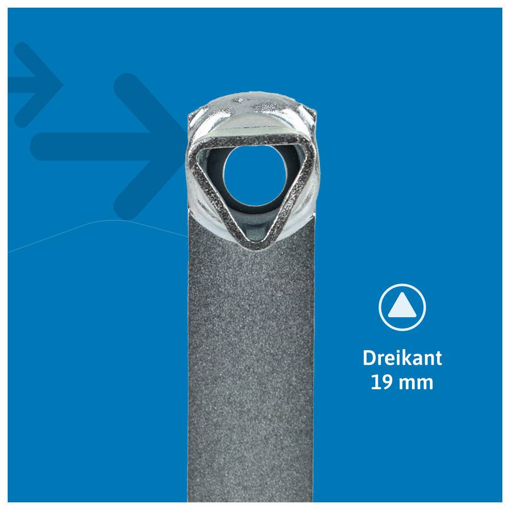 Dönges Schlüssel für Absperrpfosten | Dreikantschlüssel M12 19 mm, Dreikant M12