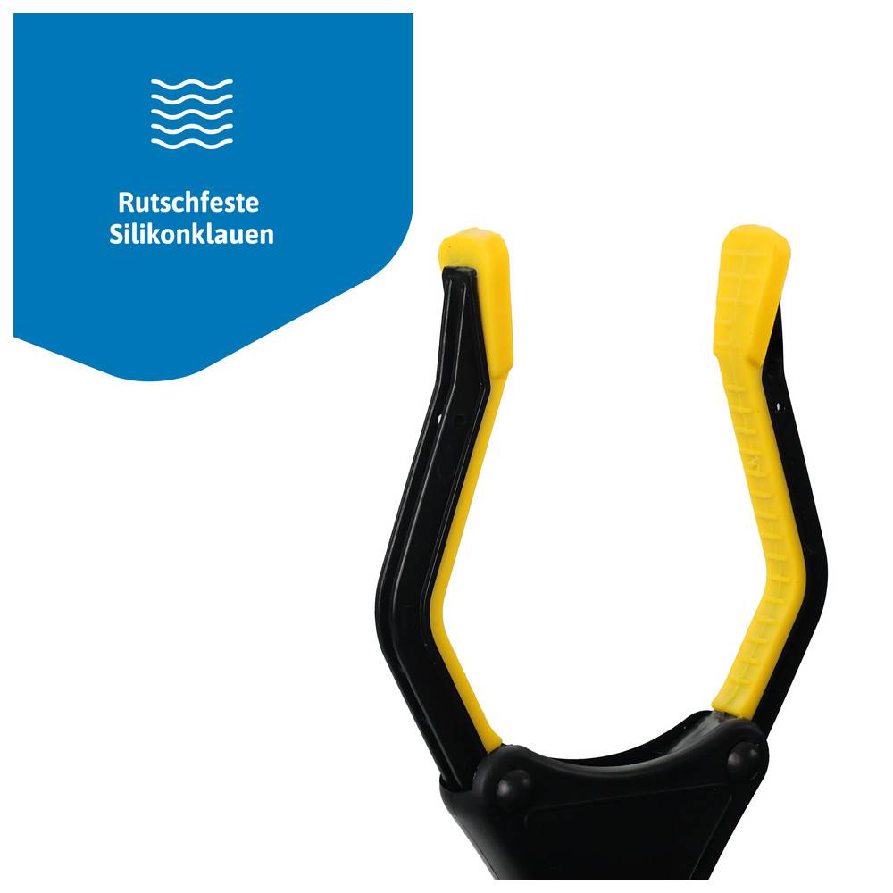 Blosta Greifzange Greifer Gelb faltbar 81/42cm Greifer für Senioren, Müllgreifer