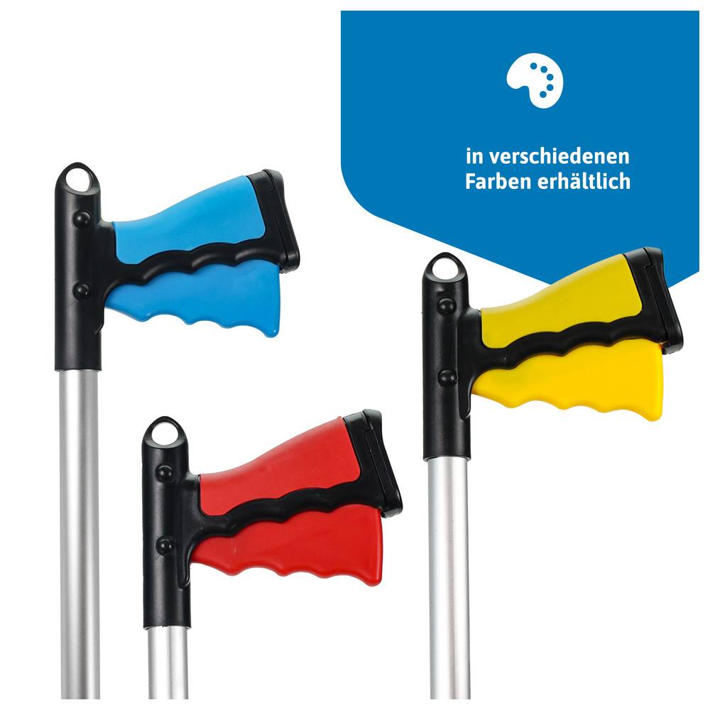 Blosta Greifzange Greifer Blau faltbar 81/42cm Greifer für Senioren, Müllgreifer