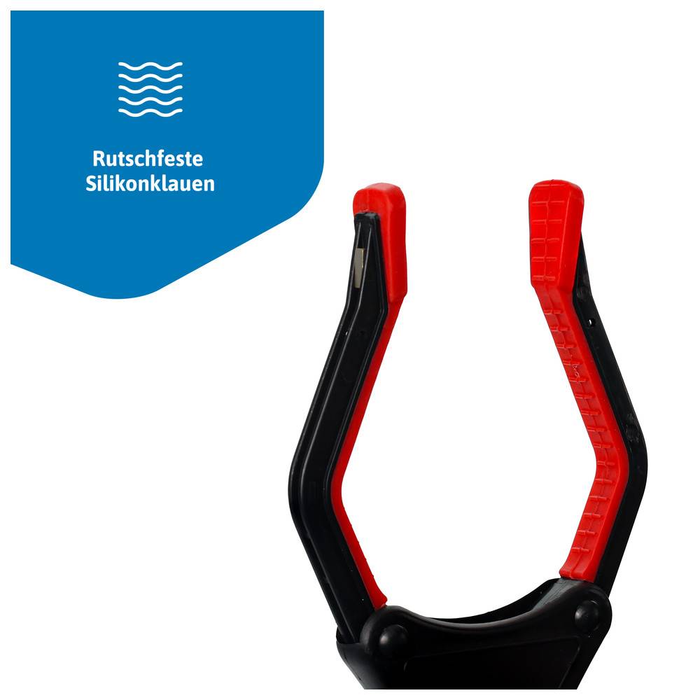 Blosta Greifzange Greifer Rot faltbar 81/42cm Greifer für Senioren, Müllgreifer
