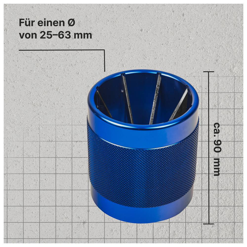 Dönges Entgrater mit Alugehäuse für Kunststoffrohr 25 - 63 mm