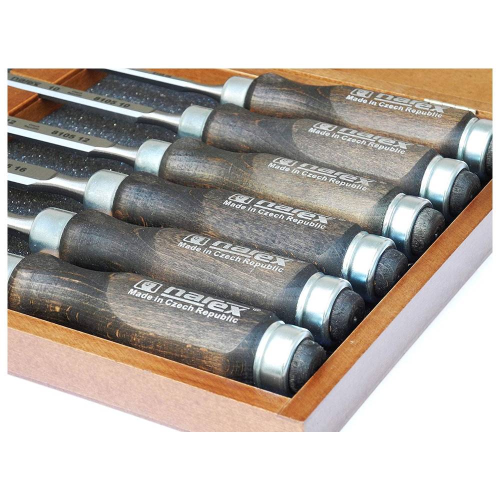 Narex Stechbeitel Set in Holzkiste, 6-teilig