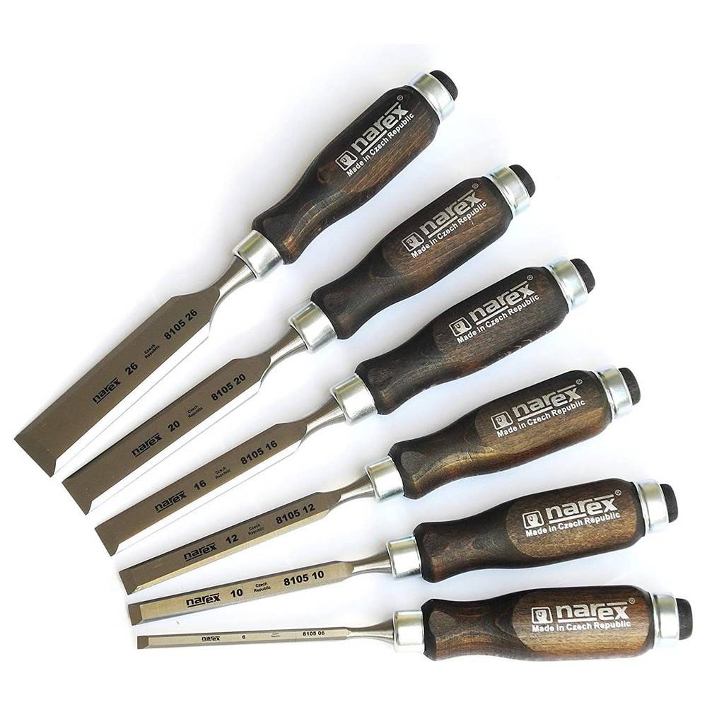 Narex Stechbeitel Set in Holzkiste, 6-teilig