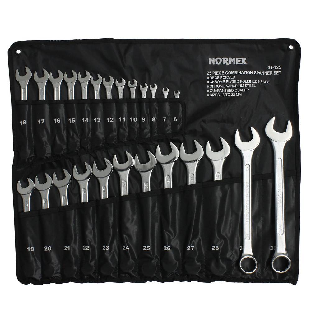 Normex Ring-Maulschlüssel-Satz Gabel-Ringschlüssel-SetCV 6-32