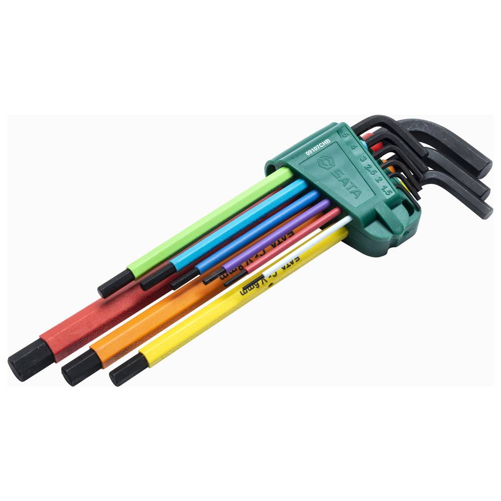 SATA Innensechskant-Winkelstiftschlüssel Set, 9-teilig