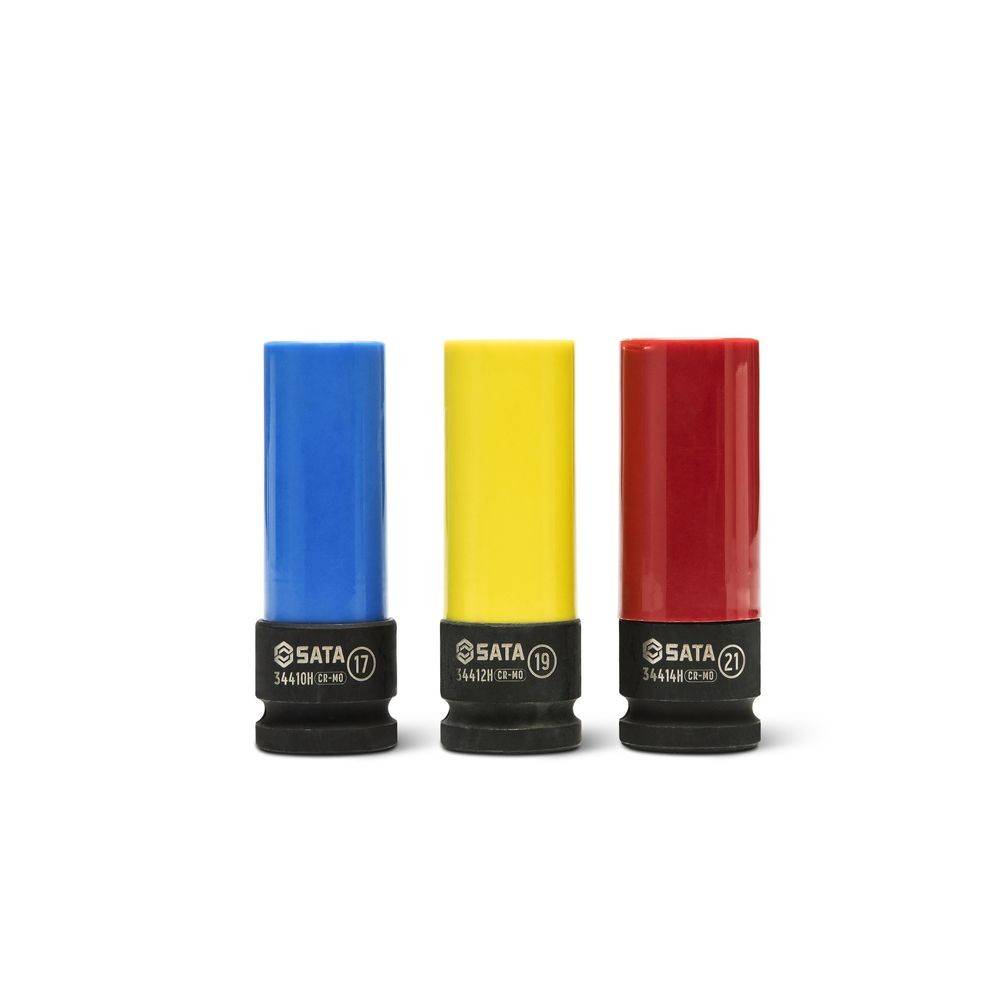 SATA 1/2" 6-kant Schon-Kraft-Steckschlüssel-Satz 17, 19, 21 mm