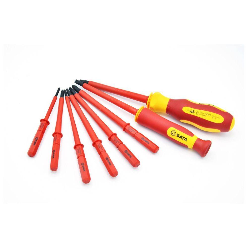SATA Austauschbarer Schraubendreher Satz VDE, 10-tlg.