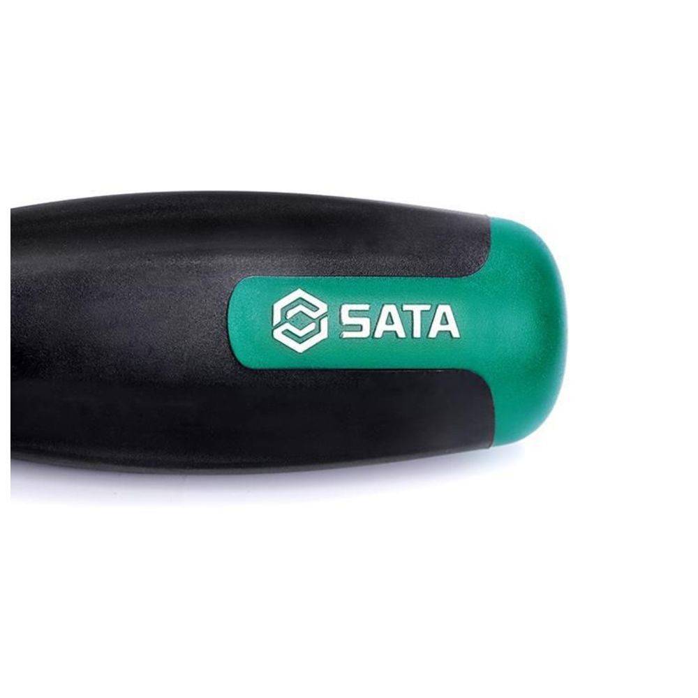 SATA Schraubendreher für Schlitzschrauben mit softem Griff, 5 x 150 mm