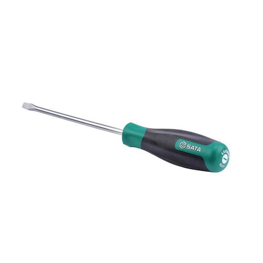 SATA Schraubendreher für Schlitzschrauben mit softem Griff, 5 x 150 mm