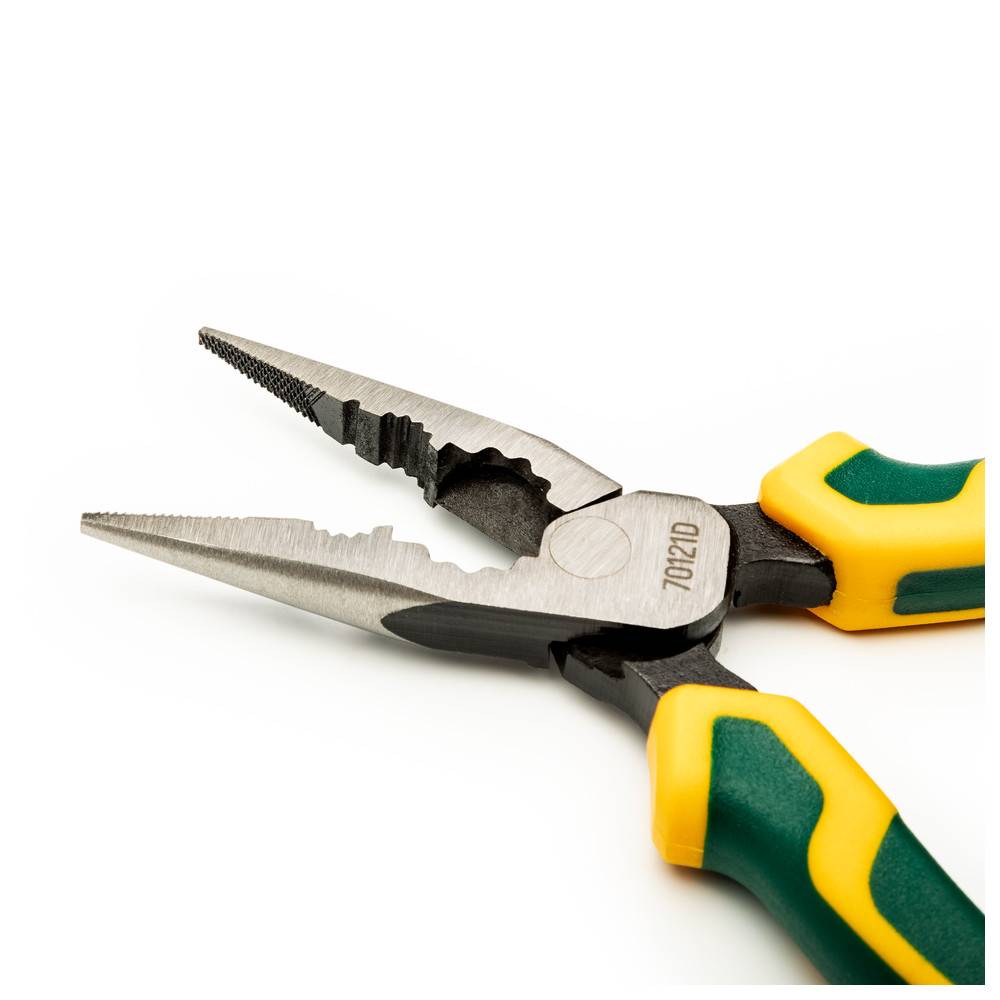 SATA Hochleistungs-Flachrundzange mit Schneide, Länge 170 mm