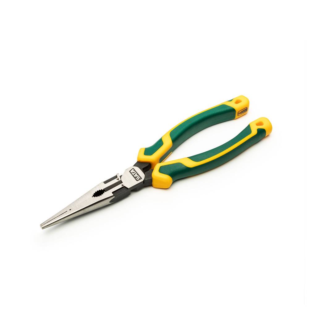 SATA Hochleistungs-Flachrundzange mit Schneide, Länge 220 mm