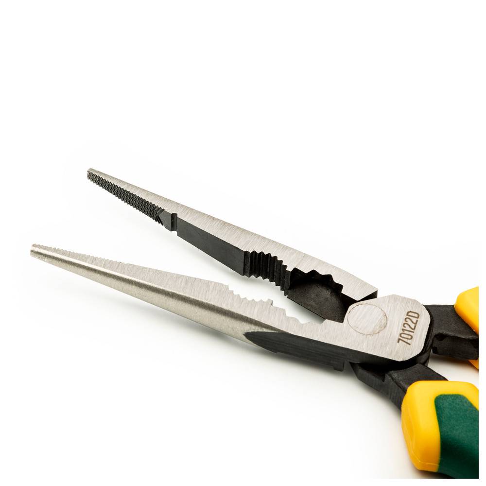 SATA Hochleistungs-Flachrundzange mit Schneide, Länge 220 mm