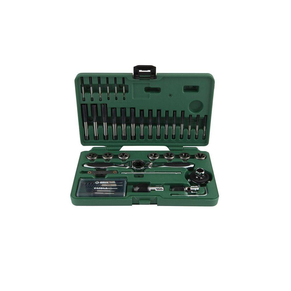 SATA 40 Tlg. HSS Ratschen-Gewindeschneidewerkzeug Set