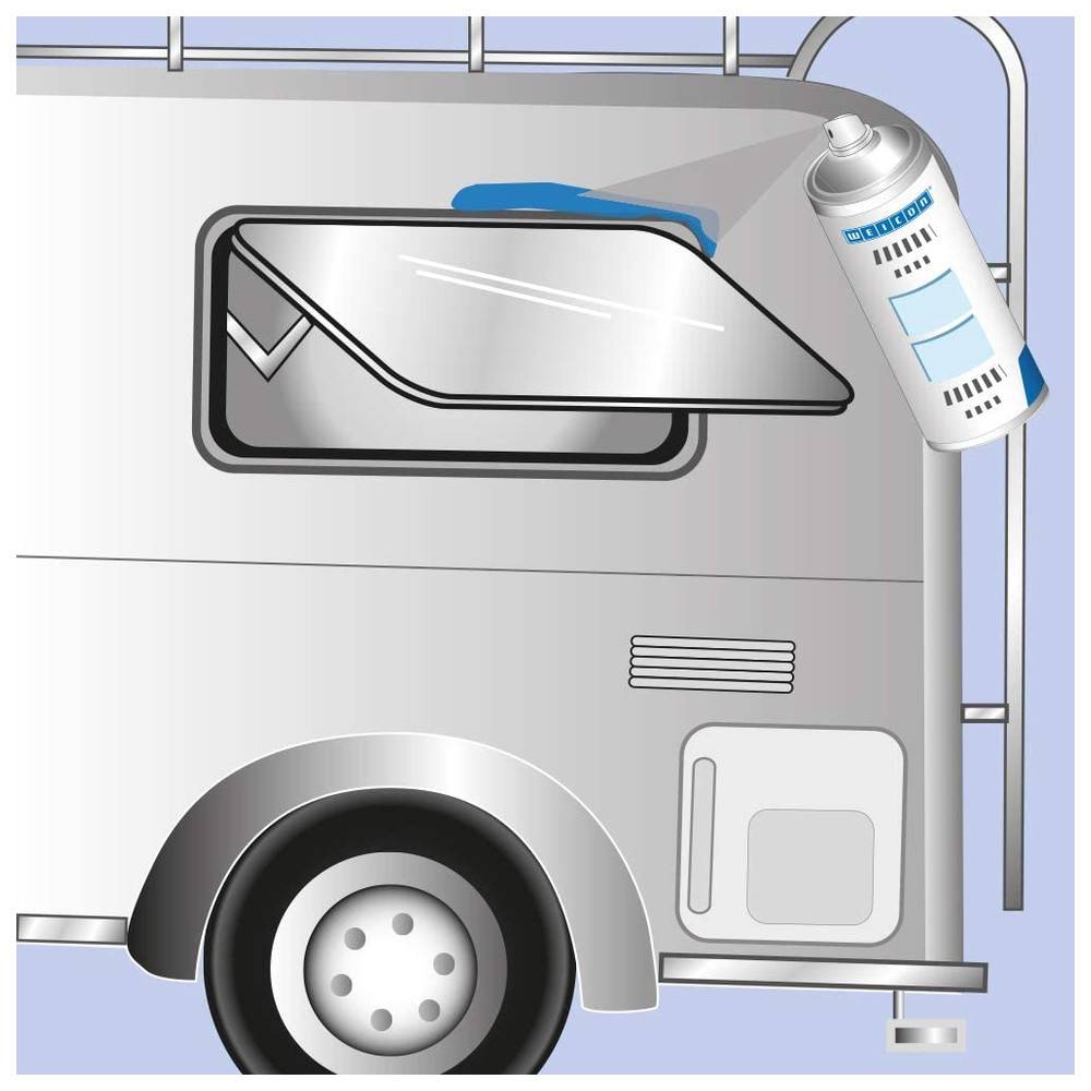 Weicon Universal Dicht-Spray, 400 ml, schwarz, 2 Dosen