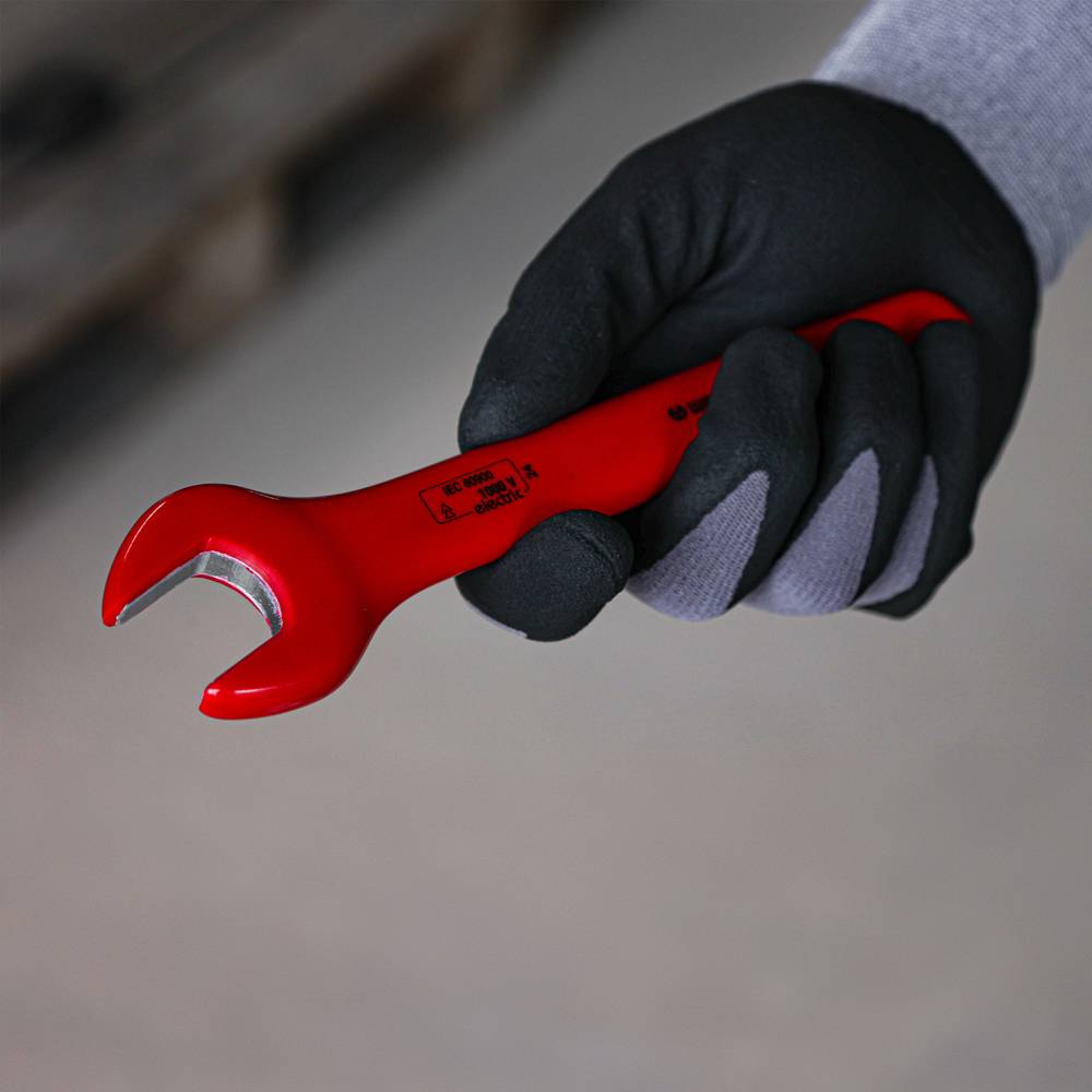 WETEC Einmaulschlüssel, DIN 7446, Schlüsselweite 21 mm, 1.000 V/VDE/GS