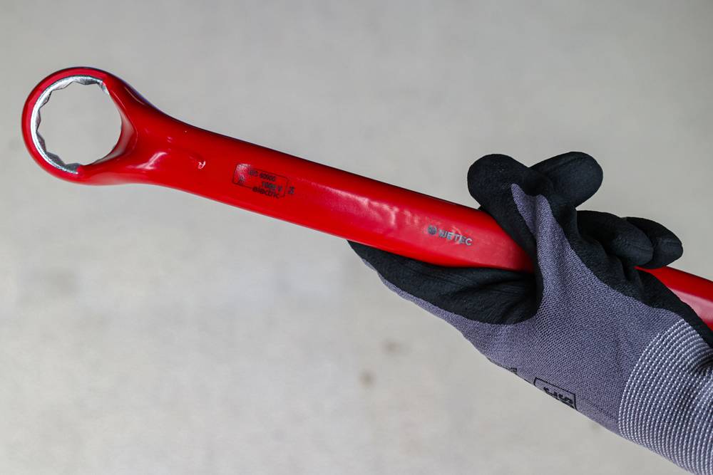 WETEC Ringschlüssel, DIN 7447, Schlüsselweite 13 mm, 1.000 V/VDE/GS