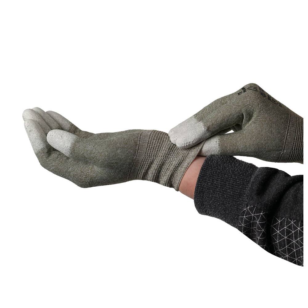 WETEC Handschuhe, PU-beschichtete Fingerkuppen, ESD, L, Kupferfaden