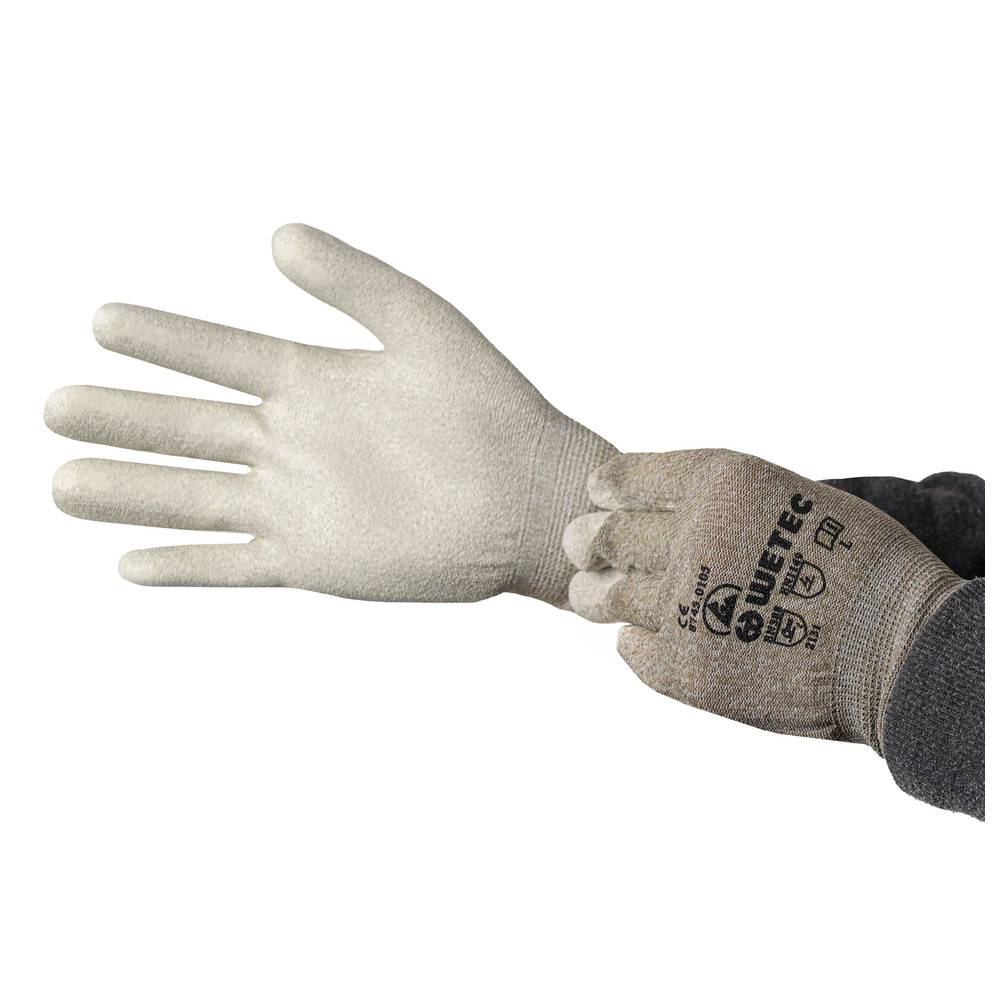 WETEC ESD-Handschuhe, nahtlos, L