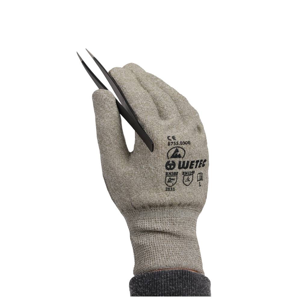WETEC ESD-Handschuhe, PVC-Micro-Noppen, 2XL