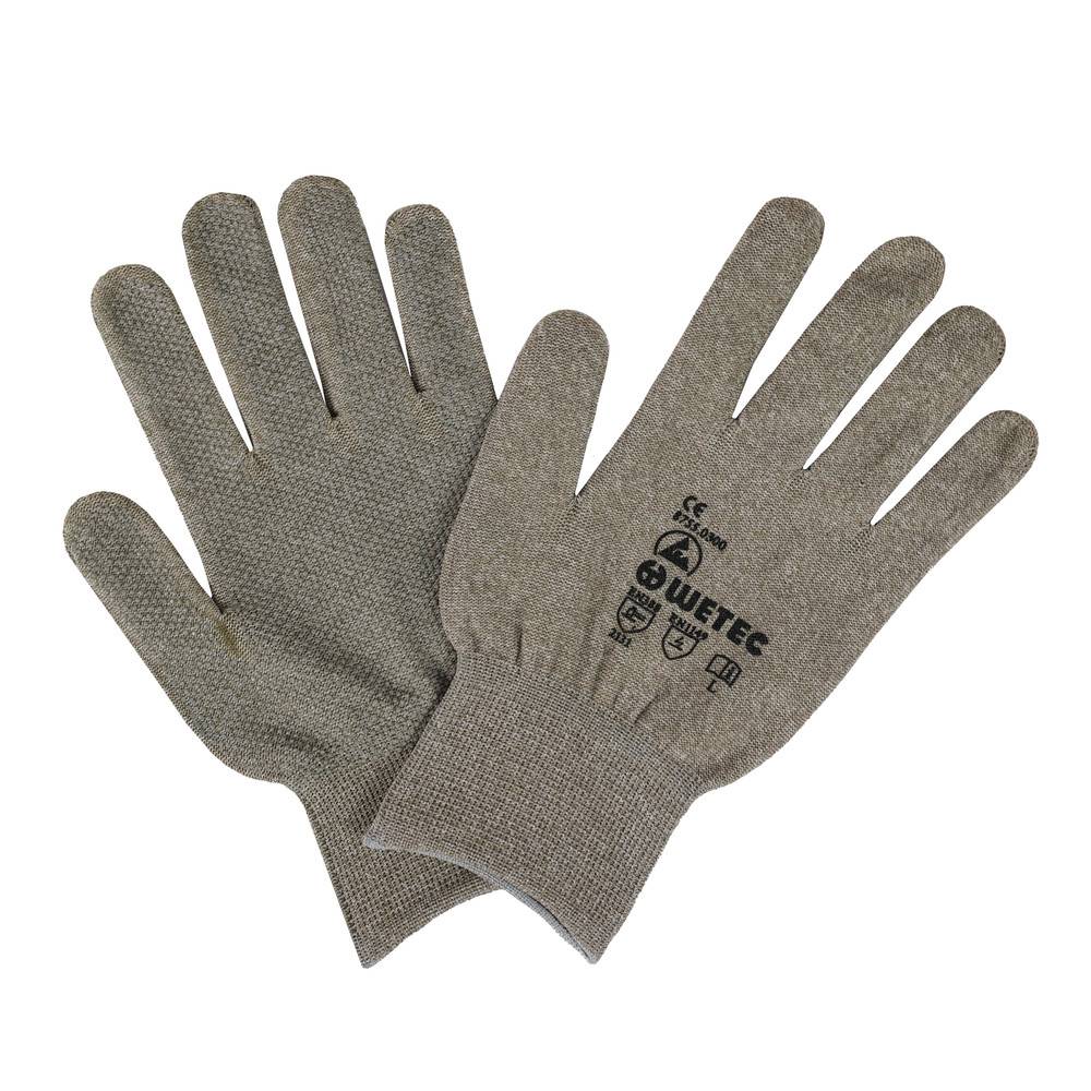 WETEC ESD-Handschuhe, PVC-Micro-Noppen, M