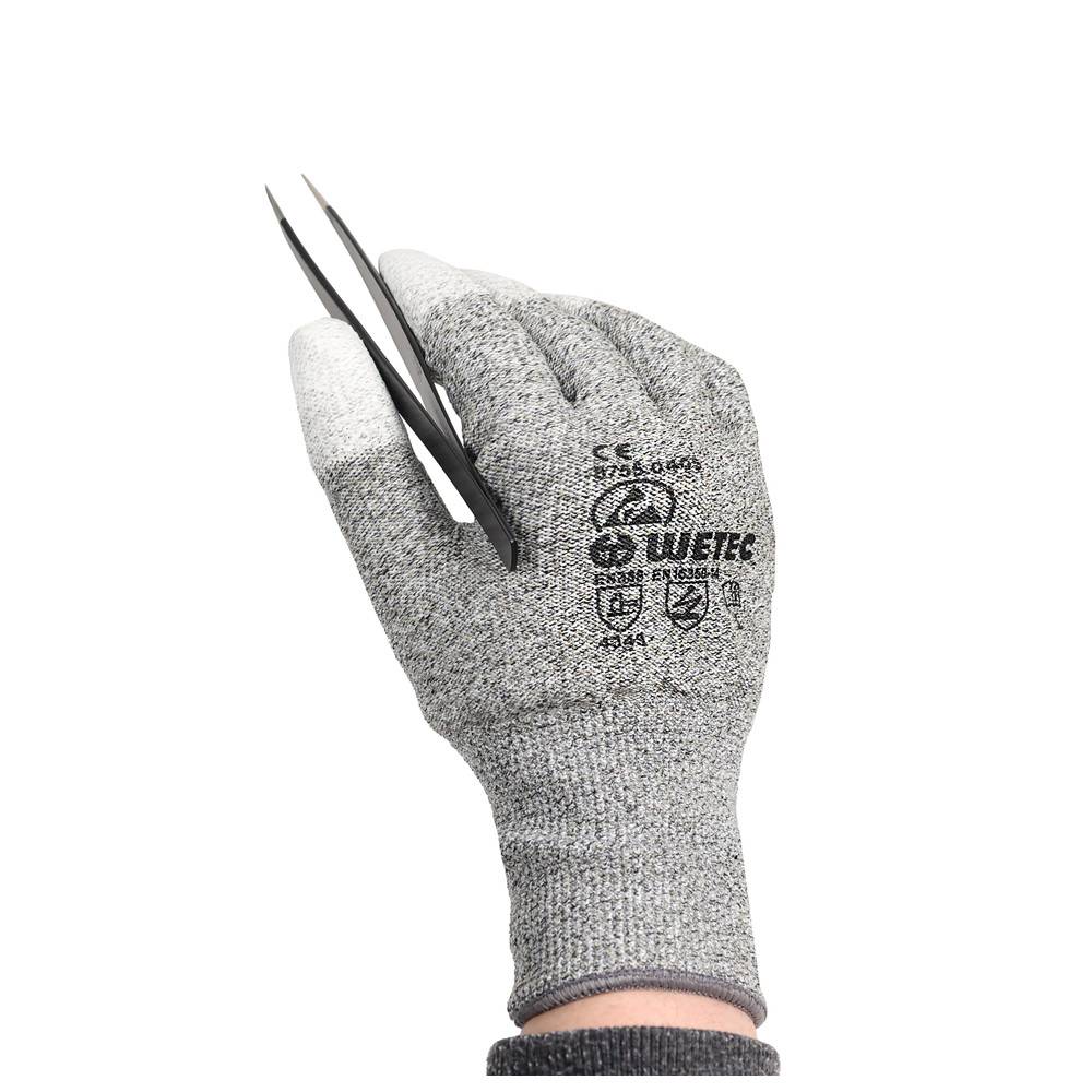 WETEC ESD-Carbon-Schnittschutzhandschuh, L