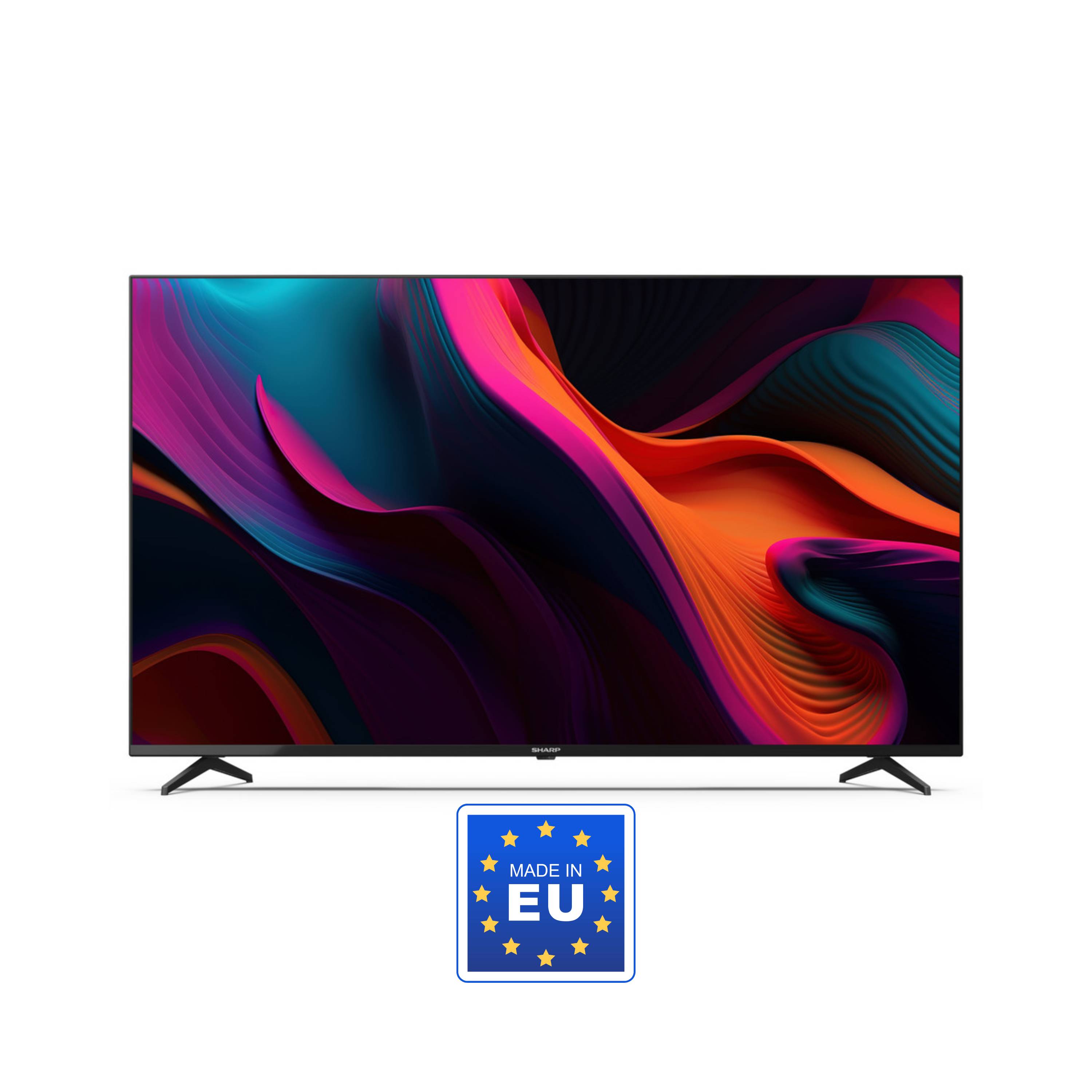 SHARP 55GL4260E – 55 Zoll Fernseher 4K Ultra HD Google TV – Rahmenloses Design, Dolby Vision, Dolby Atmos, Smooth Motion