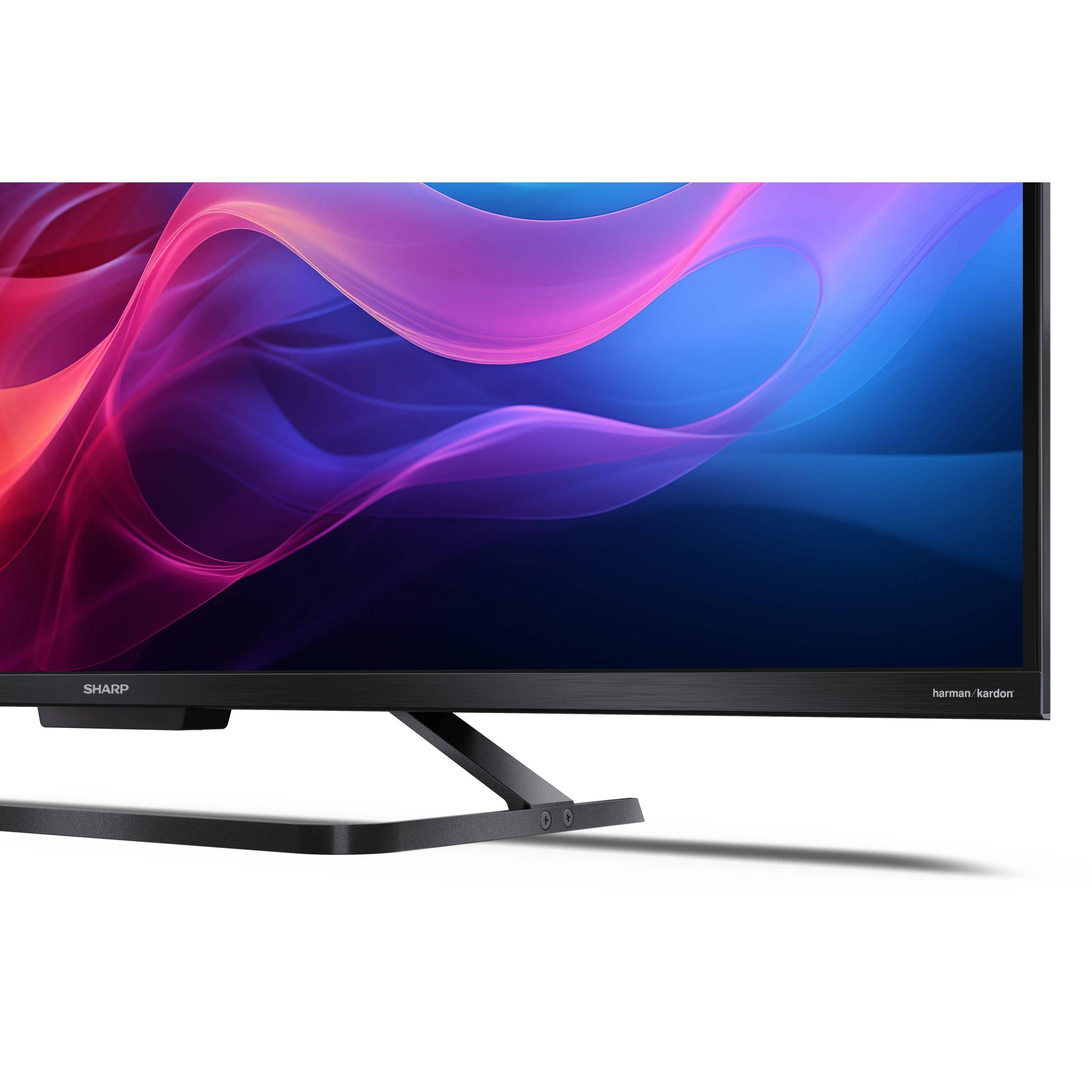 SHARP 50GR8265E – 50 Zoll Fernseher 4K UHD QLED Google TV – 144Hz, Dolby Vision IQ, Dolby Atmos, HDMI eARC, VRR & ALLM