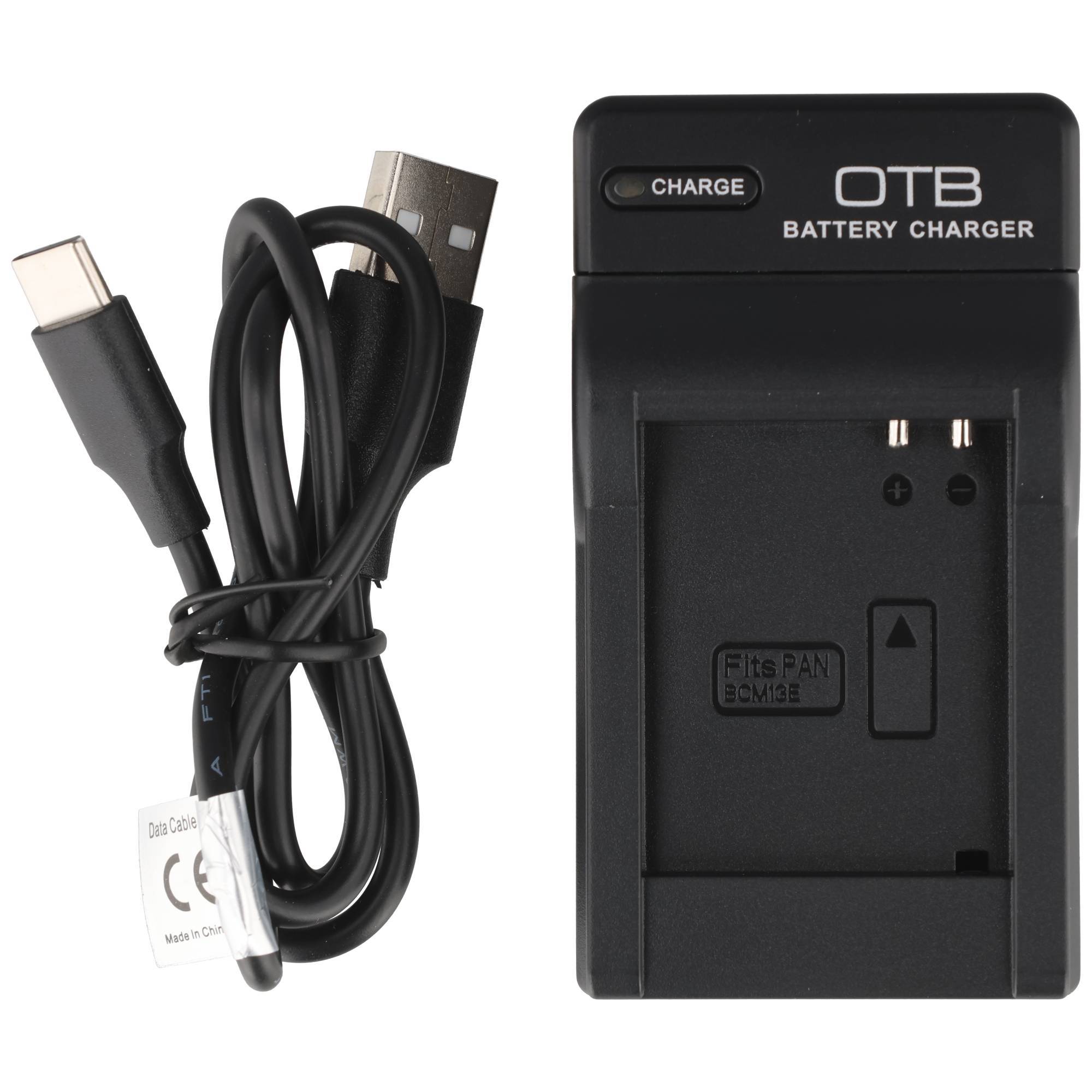 USB-C-Kabel und OTB-Batterieladegerät mit 