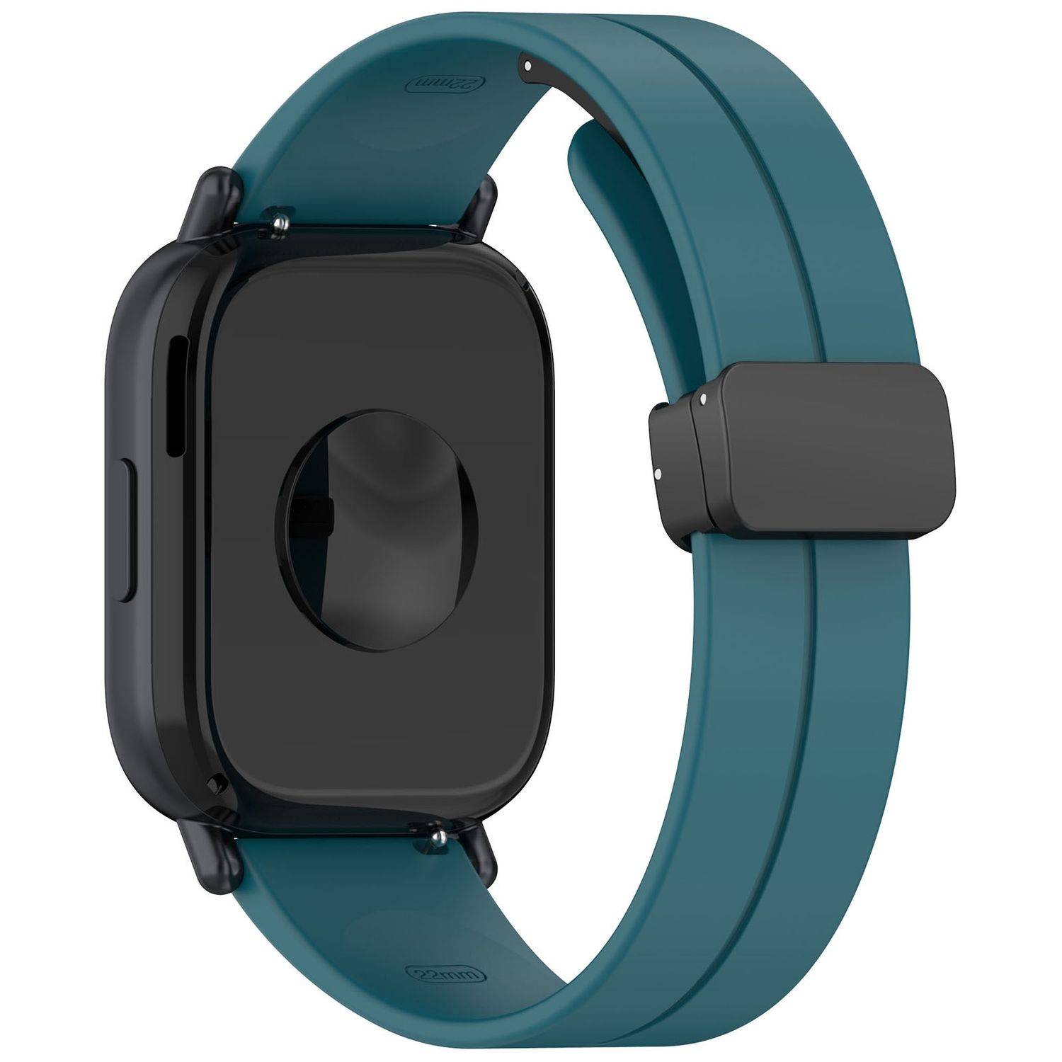 Für Xiaomi Redmi Watch 5 Lite Silikon Armband mit Magnetischer Faltschließe Grün