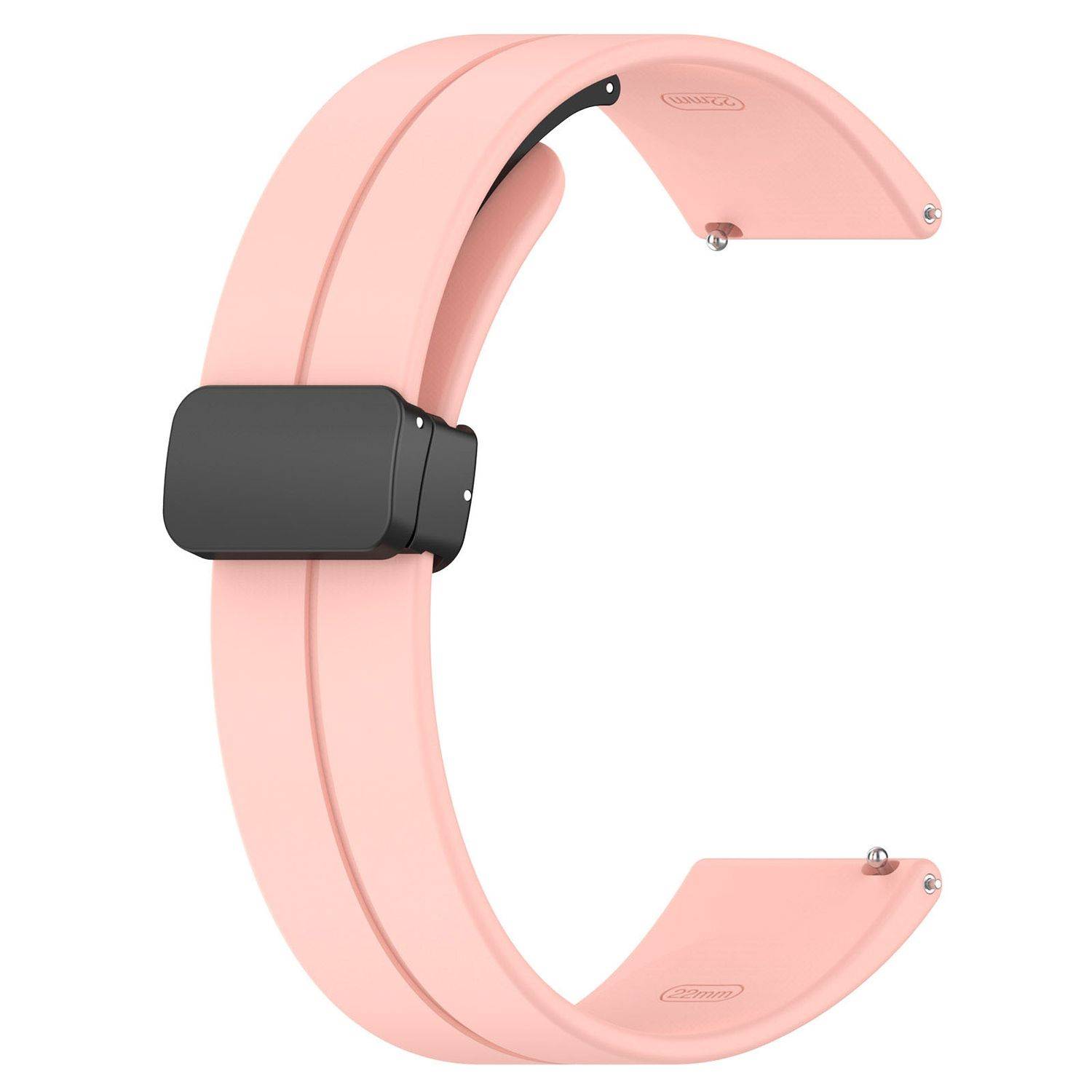 Für Xiaomi Redmi Watch 5 Lite Silikon Armband mit Magnetischer Faltschließe Rosa