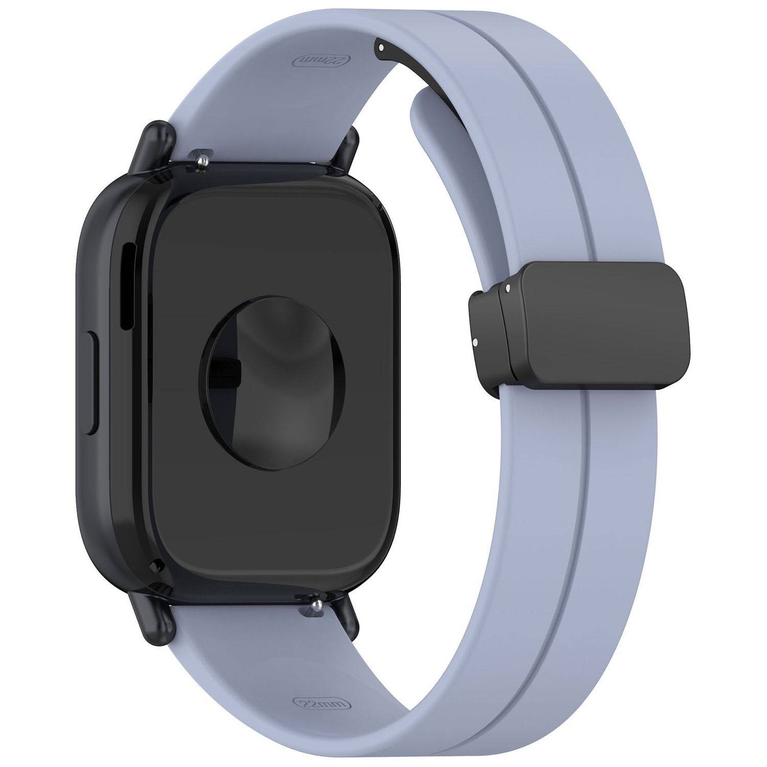 Für Xiaomi Redmi Watch 5 Active Silikon Armband mit Magnetischer Faltschließe Hellblau