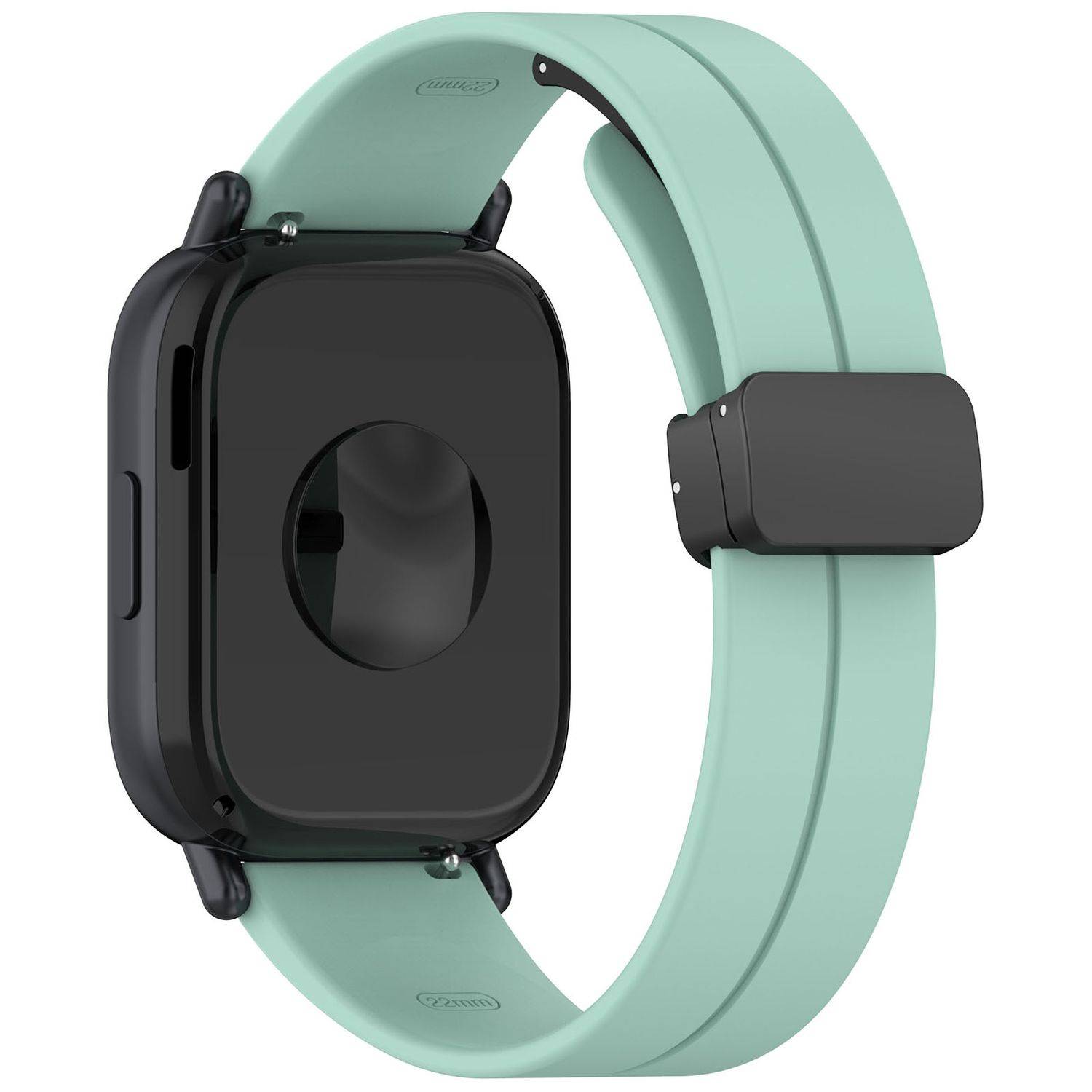 Für Xiaomi Redmi Watch 5 Active Silikon Armband mit Magnetischer Faltschließe Türkis