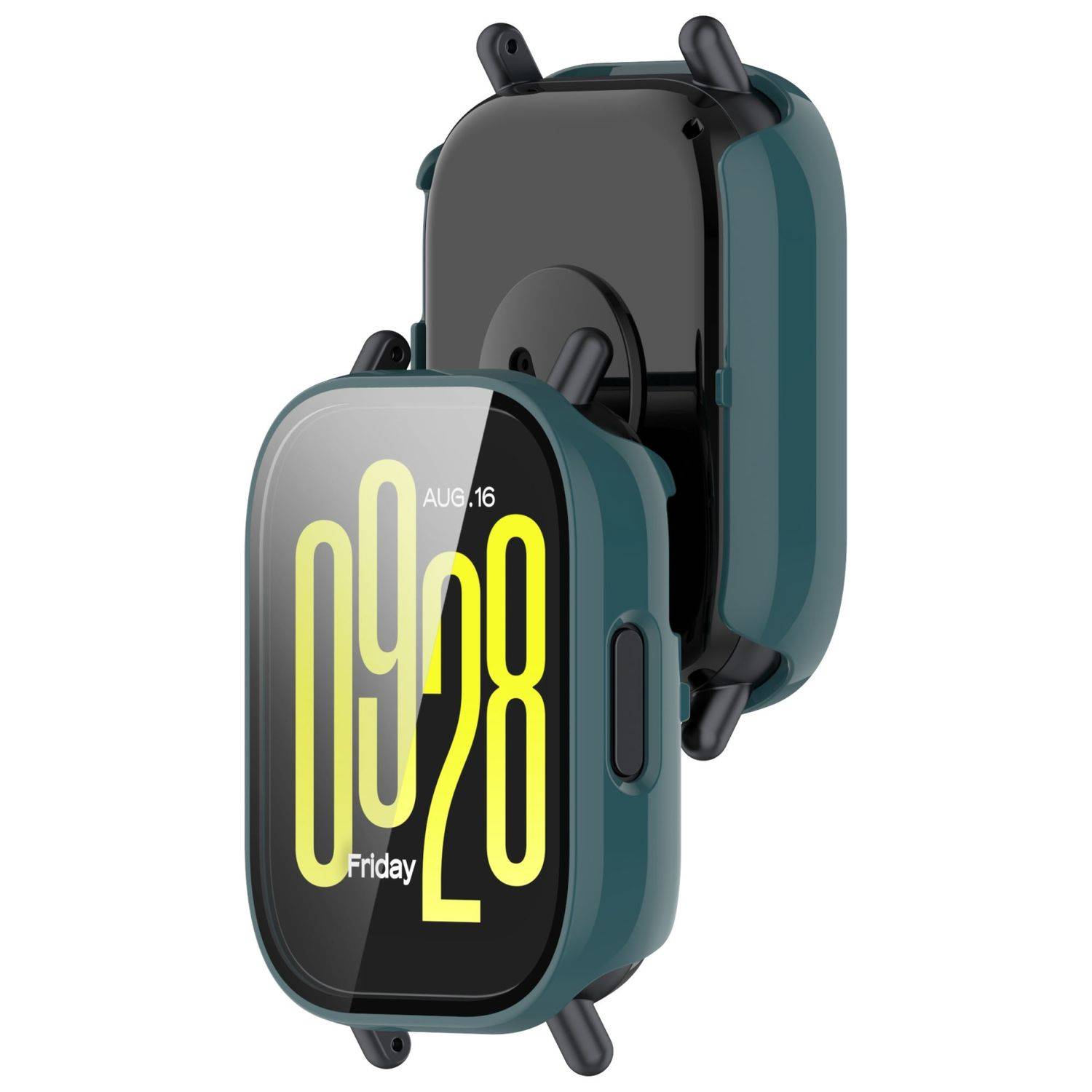 Für Xiaomi Redmi Watch 5 Lite Kunststoff PC Watch Hülle + Schutz Hart Glas Grün