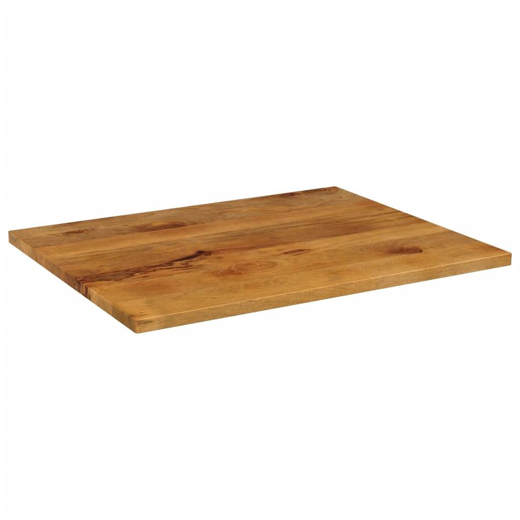 vidaXL Tischplatte 110x80x2,5 cm Rechteckig Massivholz Mango