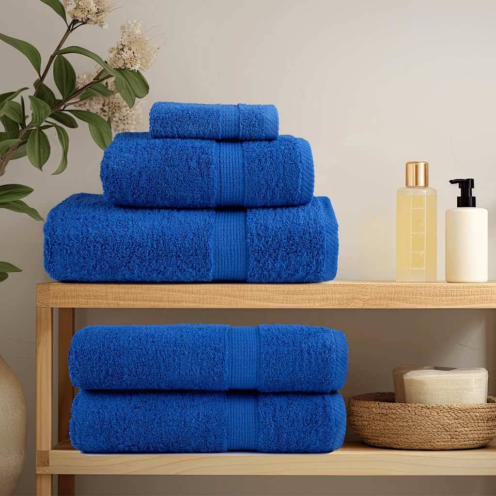 vidaXL Badetücher 2 Stk. Blau 100x150 cm 360 g/m² 100% Baumwolle